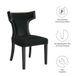 Curve Performance Velvet Kitchen & Dining > Dining Chairs Set of 2 - Image 3