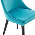 Viscount Performance Velvet Dining Chair - Image 6