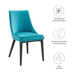 Viscount Performance Velvet Dining Chair - Image 4