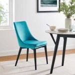 Viscount Performance Velvet Dining Chair - Image 2