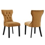 Silhouette Performance Velvet Kitchen & Dining > Dining Chairs Set of 2 - Image 9