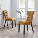 Silhouette Performance Velvet Kitchen & Dining > Dining Chairs Set of 2