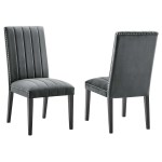 Catalyst Performance Velvet Dining Side Chairs Set of 2 - Image 9