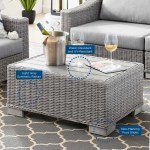 Conway 5-Piece Outdoor Patio Wicker Rattan Furniture Set - Image 4