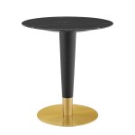 Zinque 28" Artificial Marble Dining Table - Image 5