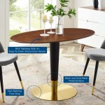 Zinque 48" Oval Dining Table - Image 2