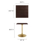 Lippa 24" Square Wood Dining Table - Image 3