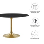 Lippa 48" Round Faux Marble Dining Table - Image 3