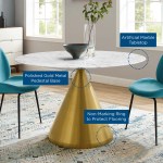 Tupelo 47" Artificial Marble Dining Table - Image 3