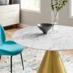 Tupelo 47" Artificial Marble Dining Table - Image 2