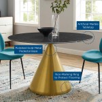 Tupelo 47" Artificial Marble Dining Table - Image 3