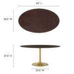Lippa 60" Oval Wood Dining Table - Image 4