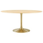Lippa 60" Oval Wood Dining Table - Image 7