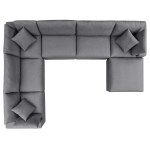 Commix 7-Piece Sunbrella® Outdoor Patio Sectional Sofa - Image 12