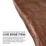 Ardor 60" Live Edge Acacia Wood Acacia Wood Dining Table - Image 3