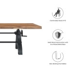 Genuine 96" Crank Adjustable Height Dining and Conference Table - Image 6
