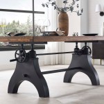 Genuine 96" Crank Adjustable Height Dining and Conference Table - Image 5