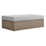Convene Outdoor Patio Rectangle Ottoman - Image 7