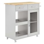 Culinary Kitchen Cart With Towel Bar - Image 12