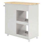 Culinary Kitchen Cart With Towel Bar - Image 10