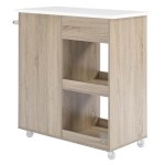 Culinary Kitchen Cart With Towel Bar - Image 10