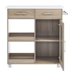 Culinary Kitchen Cart With Towel Bar - Image 8