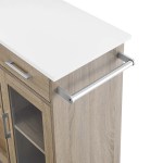 Culinary Kitchen Cart With Towel Bar - Image 6