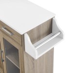 Culinary Kitchen Cart With Spice Rack - Image 6