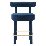 Toulouse Performance Velvet Counter Stool - Image 6