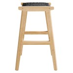 Saoirse Woven Rope Wood Counter Stool Set of 2 - Image 8