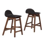 Juno Wood Counter Stool Set of 2 - Image 3
