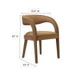 Pinnacle Performance Velvet Dining Chair Set of 2 - Image 3