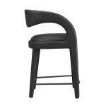 Pinnacle Vegan Leather Counter Stool Set of 2 - Image 9