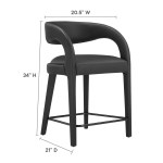 Pinnacle Vegan Leather Counter Stool Set of 2 - Image 3