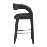 Pinnacle Vegan Leather Bar Stool Set of 2 - Image 9