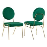 Craft Performance Velvet Dining Side Chairs Set of 2 - Image 7