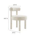 Toulouse Boucle Fabric Dining Chair Set of 2 - Image 4