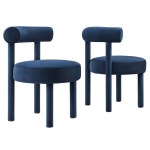 Toulouse Performance Velvet Dining Chair Set of 2 - Image 11