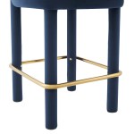 Toulouse Performance Velvet Counter Stool Set of 2 - Image 6