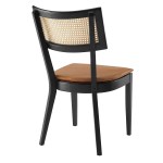 Caledonia Vegan Leather Upholstered Wood Kitchen & Dining > Dining Chairs Set of 2 - Image 8