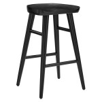 Saville Backless Wood Counter Stools Set of 2 - Image 9