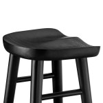 Saville Backless Wood Bar Stools Set of 2 - Image 5