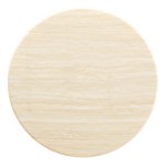 Lippa 36” Round Faux Travertine Coffee Table - Image 7