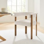 Imogen Performance Velvet Barrel Kitchen & Dining > Dining Chairs Set of 2 - Image 2