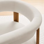 Imogen Performance Velvet Barrel Kitchen & Dining > Dining Chairs Set of 2 - Image 3