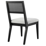 Nimba Faux Rattan Fabric Kitchen & Dining > Dining Chairs Set of 2 - Image 7