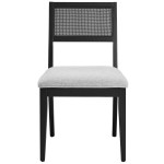 Nimba Faux Rattan Fabric Kitchen & Dining > Dining Chairs Set of 2 - Image 6