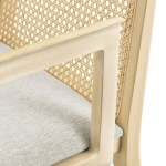 Monarch Wood and Rattan Dining Armchair - Image 3