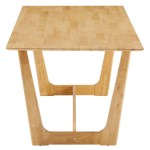 Solara 7-Piece Wood Dining Set with Fabric Upholstered Side Chairs - Image 5