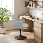 Lippa Swivel Dining Upholstered Armchair - Image 3